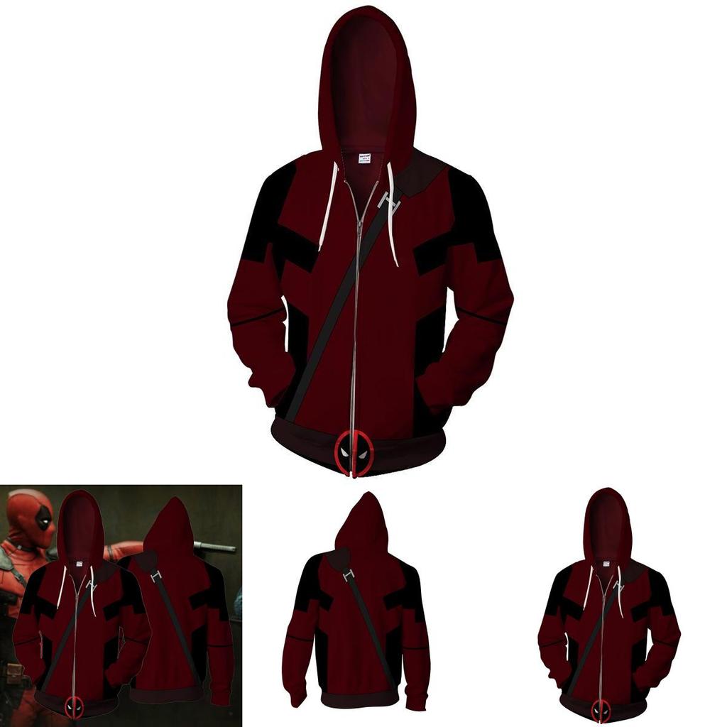 Deadpool 2 Marvel Mens Boys Unisex Zip Hoodie 11 Casual Sportwear Sweatshirts