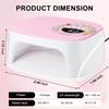 Professional 45 LED Nail Lamp Quick Gel Nail Polish Dryer 4 Timers Powerful Nail UV Light Suitable for Nail Salon Equipment