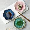 Chinese Style Bone China Dipping Dish & Bamboo Tray Set