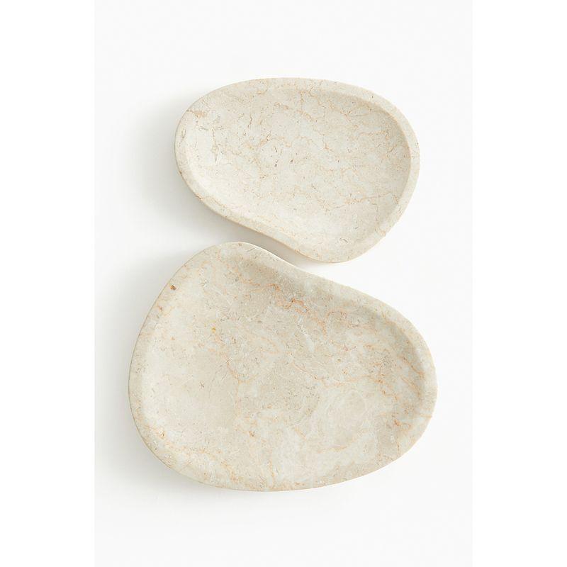 

HM Fall 2025 New Arrival Marble Small Tray 1263984 Light beige