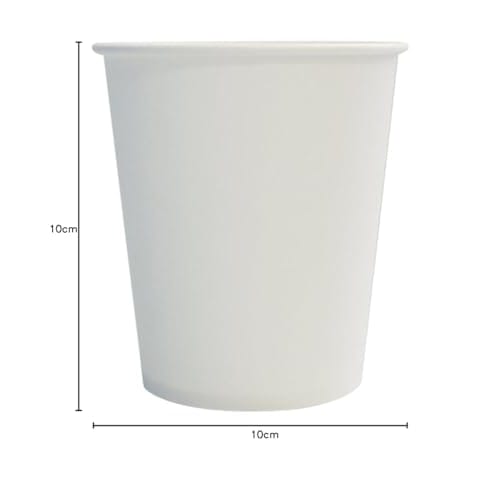 Sunnap White Paper Cups, 205ml 7oz, 80-pack, C2080AA