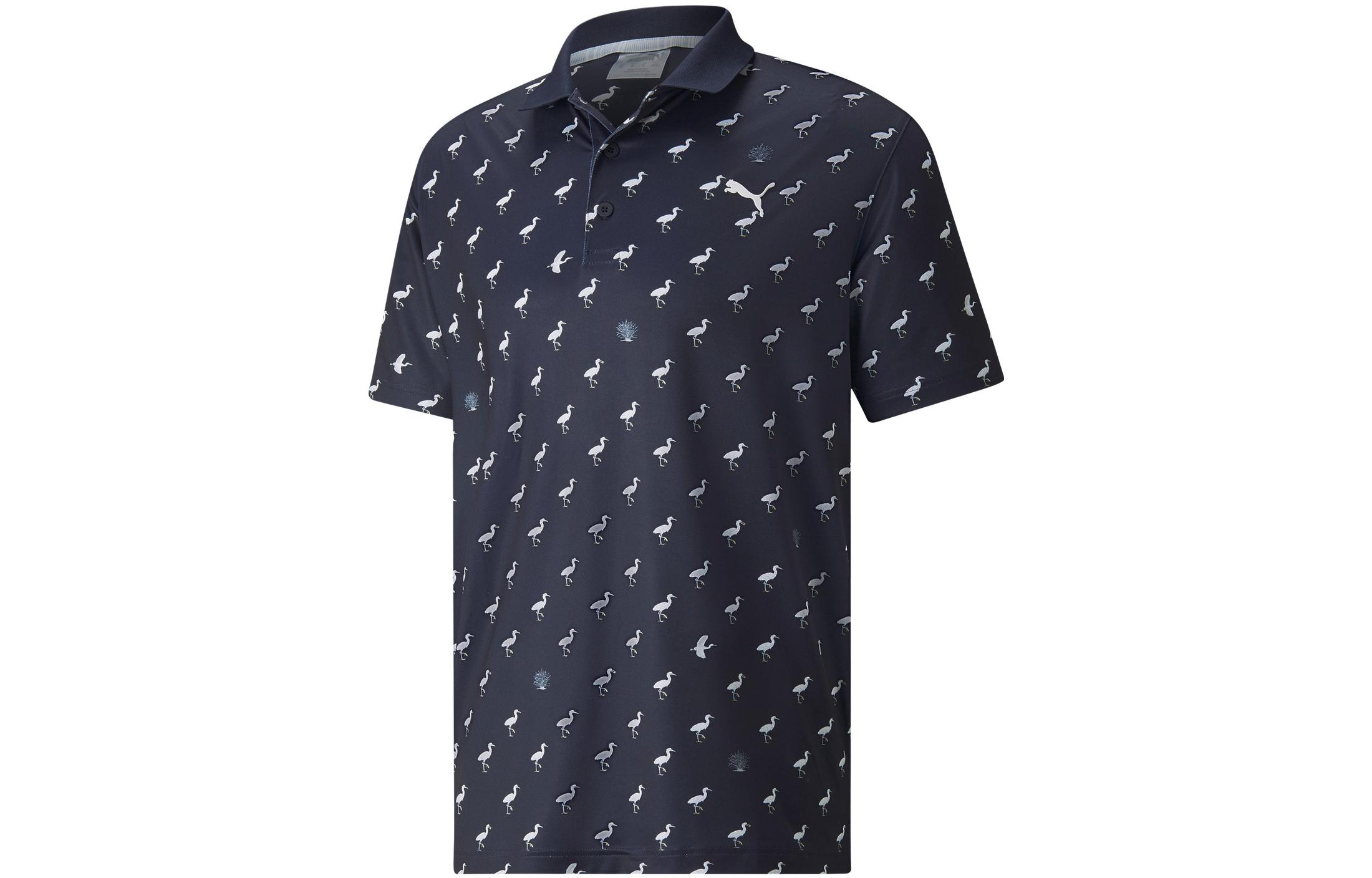 PUMA Polo Shirts Men s Dark Blue Polo Collar Moderate Straight Fit 533794-02 S