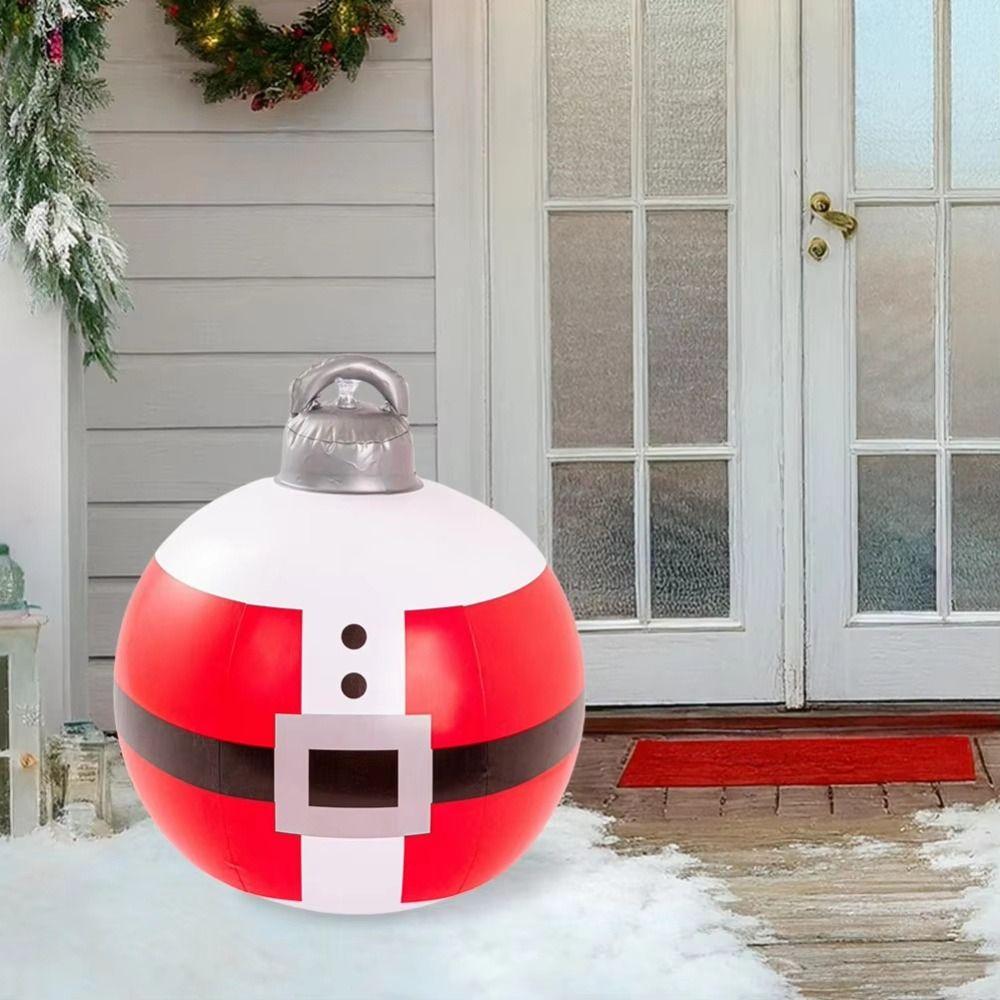 Giant Inflatable Christmas Ball Hanging Ornaments Christmas Balloons Party Supplies