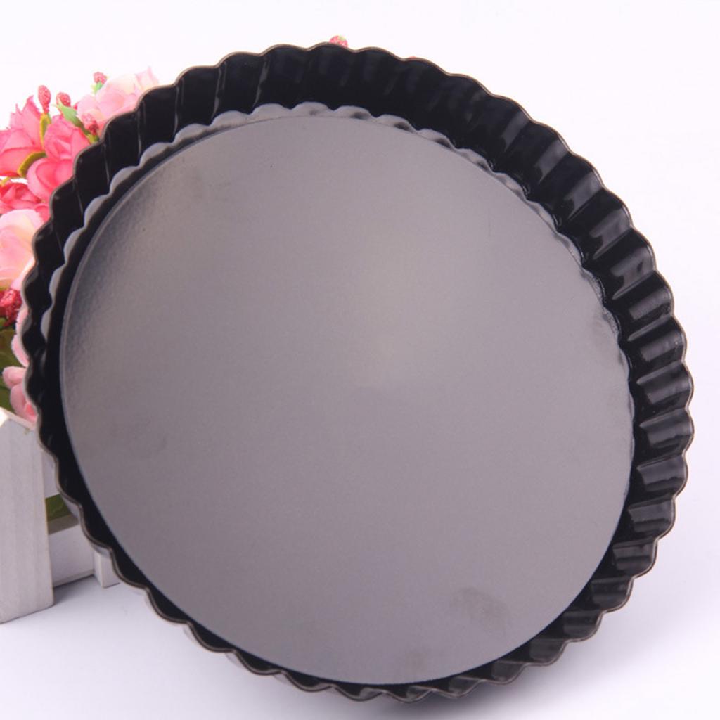 Tavă rezistentă pentru tartă, detașabilă, cu fundul liber, tigaie antiaderentă pentru quiche, cu margini canelate, tavă rotundă pentru copt, se poate spăla vase.
