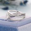 Explosionen Ring kreative Persönlichkeit Damen Zirkon Ring Schmuck einfache Schmuckstücke