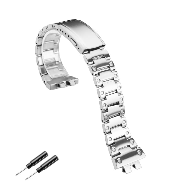 

[syzynicy] Stainless Steel Watch Strap 3459 Replacement Bracelet for GMW-B5000 (Silver, GMWB5000)