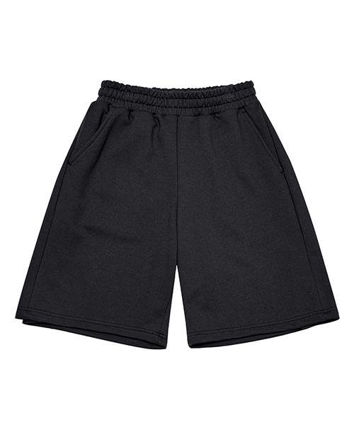 Arrayed Comfy Inverted Pleated Sweat Half Pants [Green]