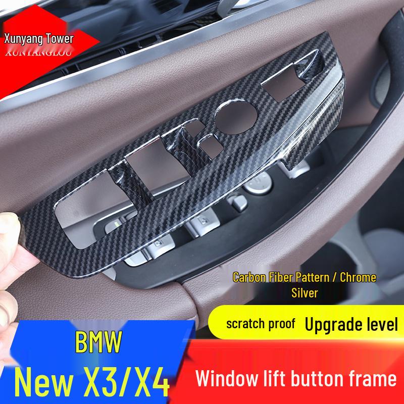 06-25 Pannello Cornice Interruttore Alzacristalli per Finestrino BMW X3 X4 per Modifica Interni iX3 X4