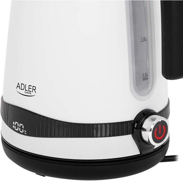 Чайник Adler AD 1295w satin white