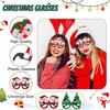 St. Patrick's Day Christmas Glasses, Glitter Party Glasses Frames St. Patrick's Day Ornaments For Photo Booth Props