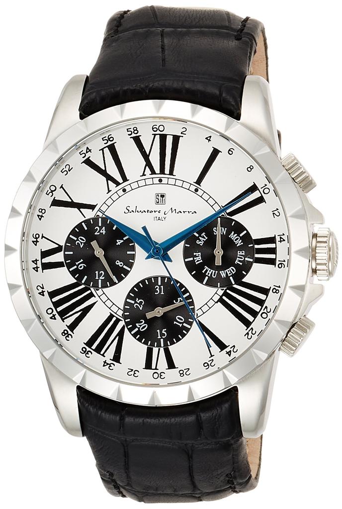 Salvatore Marra Wristwatch Officially Imported Men's Multi-Calendar SM15103-SSWH,