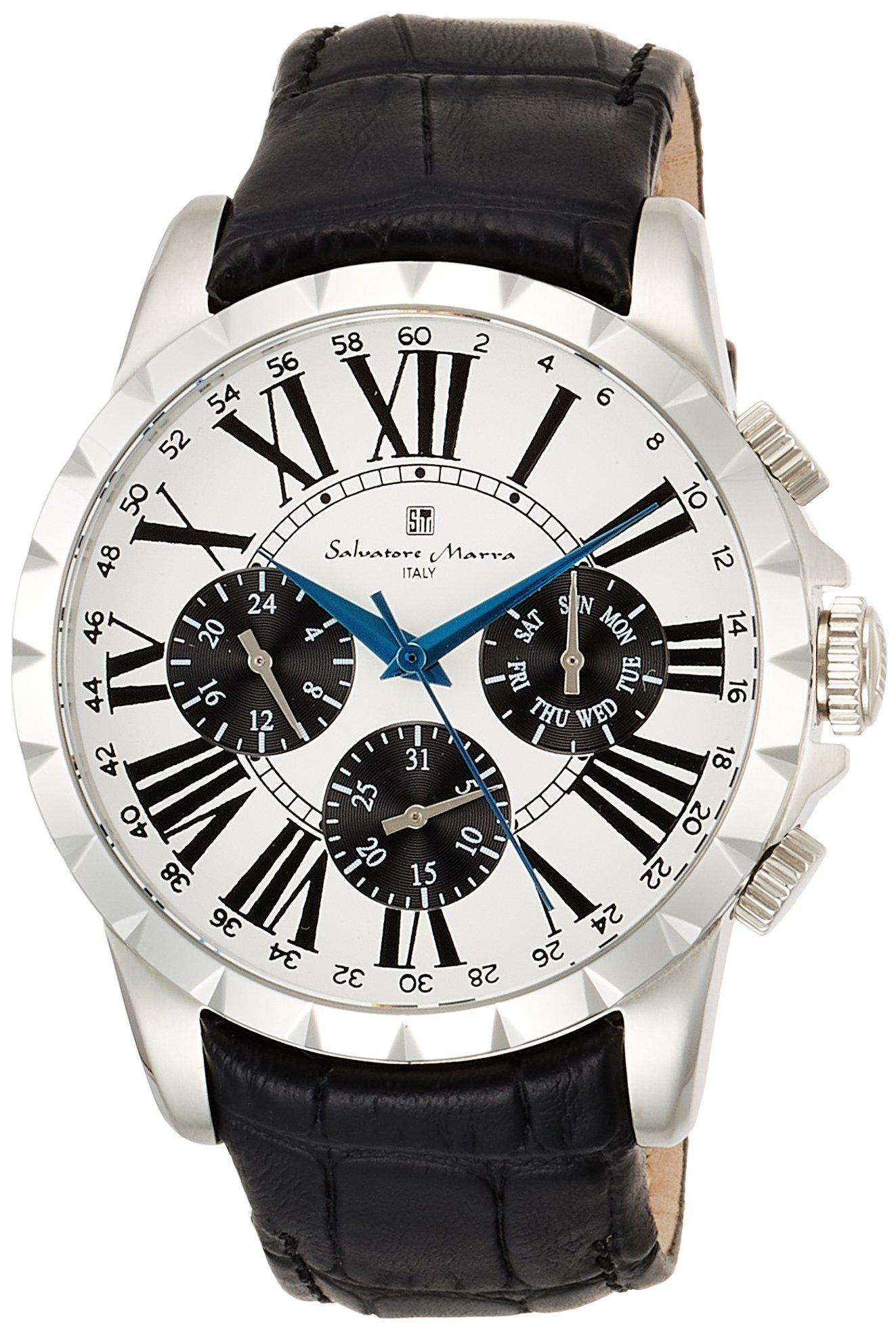 

Salvatore Marra Men s Multi-Calendar Wristwatch SM15103-SSWH, Officially Imported