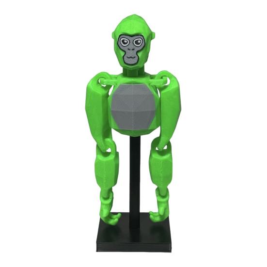 

6-Inch Gorilla Toy with Stand 3D Printed Movable Joints Geometric Orangutan Desk Toy Decoration Ornament Gamers Collectors Gift 1 Set зелёный