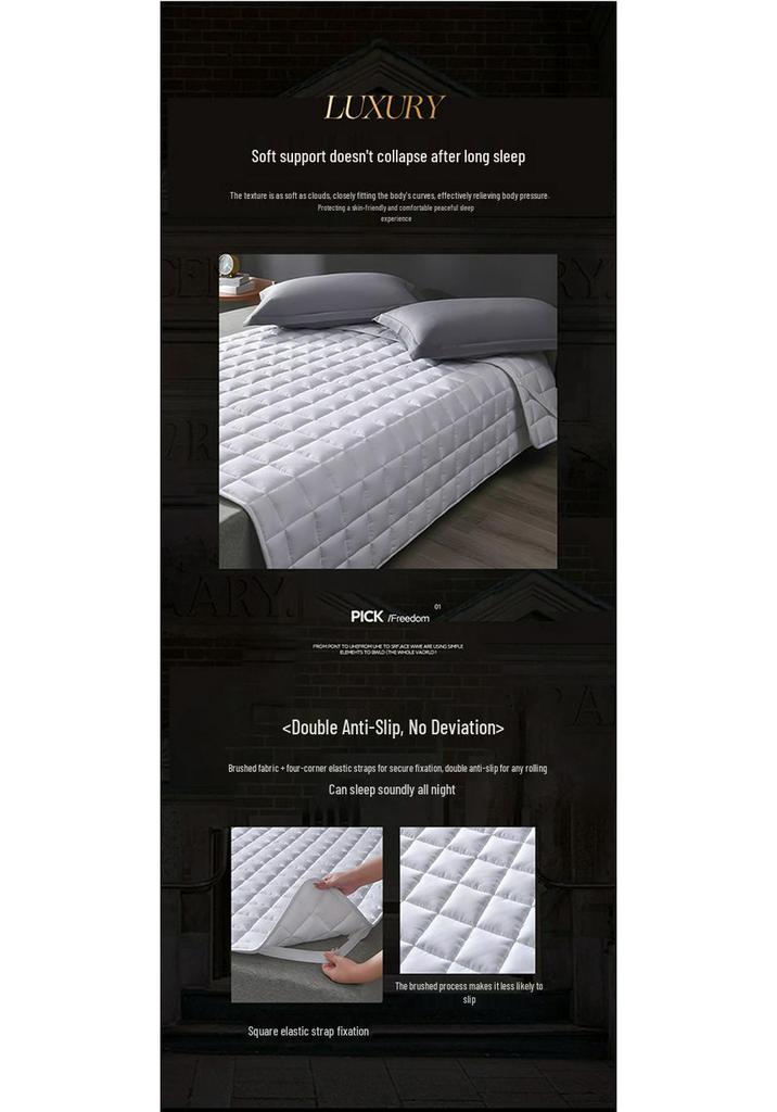 Hotel Bed Protector: Stain-Proof Quilted Mattress Cover