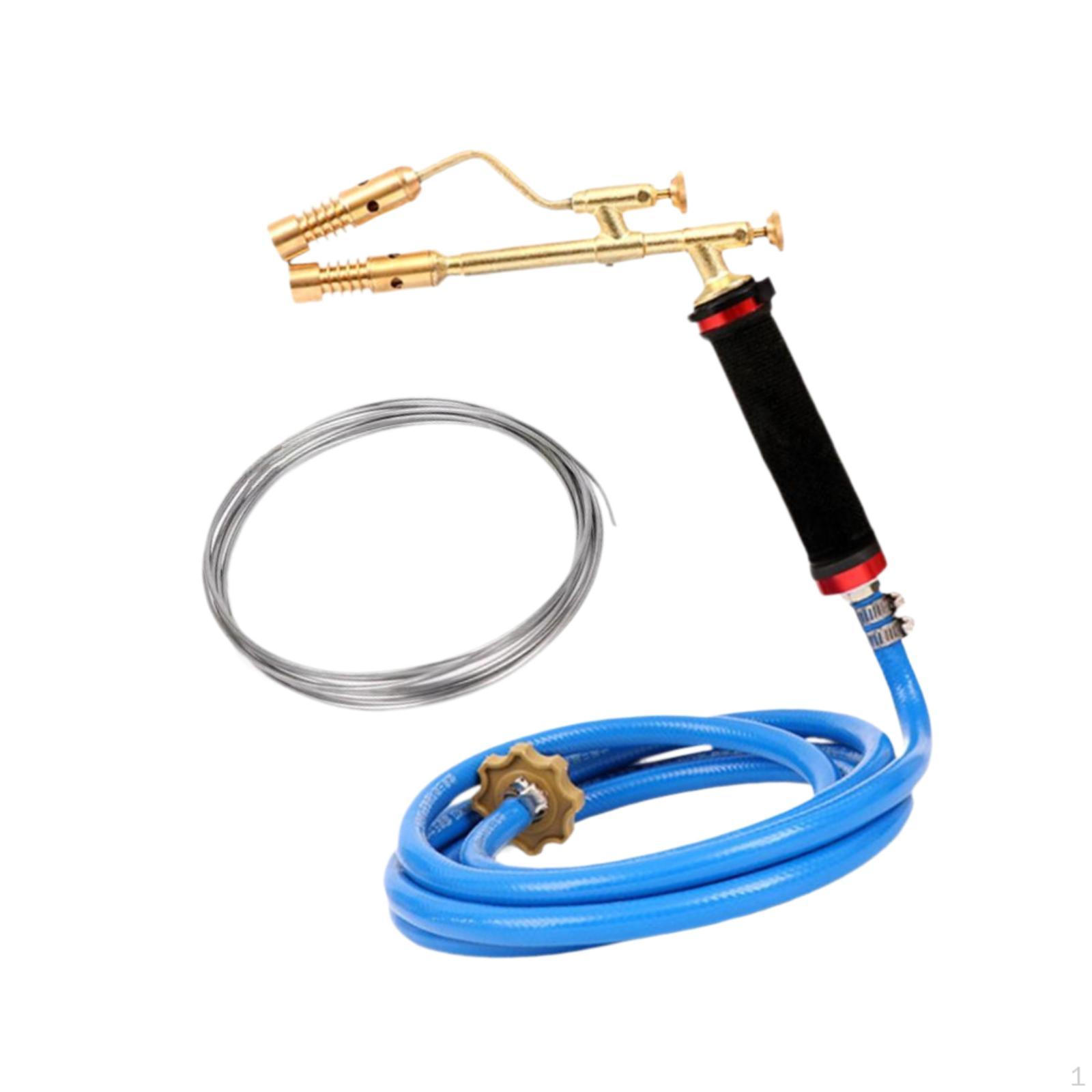 

Регулируемая головка горелки для сварки пропаном с 3-метровым шлангом и медно-алюминиевой порошковой проволокой 10m Welding Wire