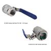 Kegland PCO1881- 3/4' Female Ball Valve Stainless Connector Suit FermZilla Keg Lid Beer Accessories Home Brewing