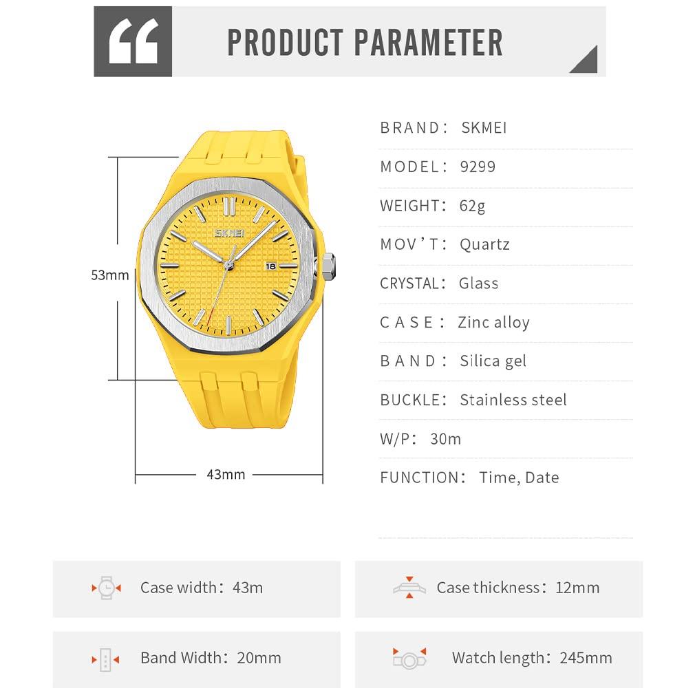 Simple Brand Analog Large Date Gift for High School Students Men's Watch, Design, Silicone, Sports, Waterproof, Stylish, Casual, Name, Quartz,