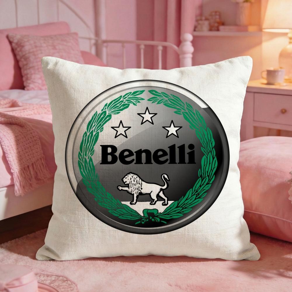 Motorcycle BBenellis Cushion Cover Premium Comfort Reversible Pillow Cove Two in One Design for Any Room Car Interior