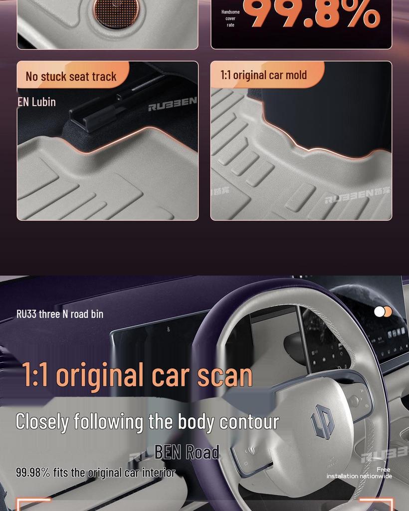 Leapmotor B10 TPE Floor & Trunk Mats - 25 Models, Official Style Accessories