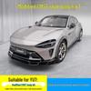 YU7 CMST Style Sports Modification Kit: Gloss Black ABS Front Lip, Rear Bumper, Side Skirts, Rear Spoiler Upgrade.