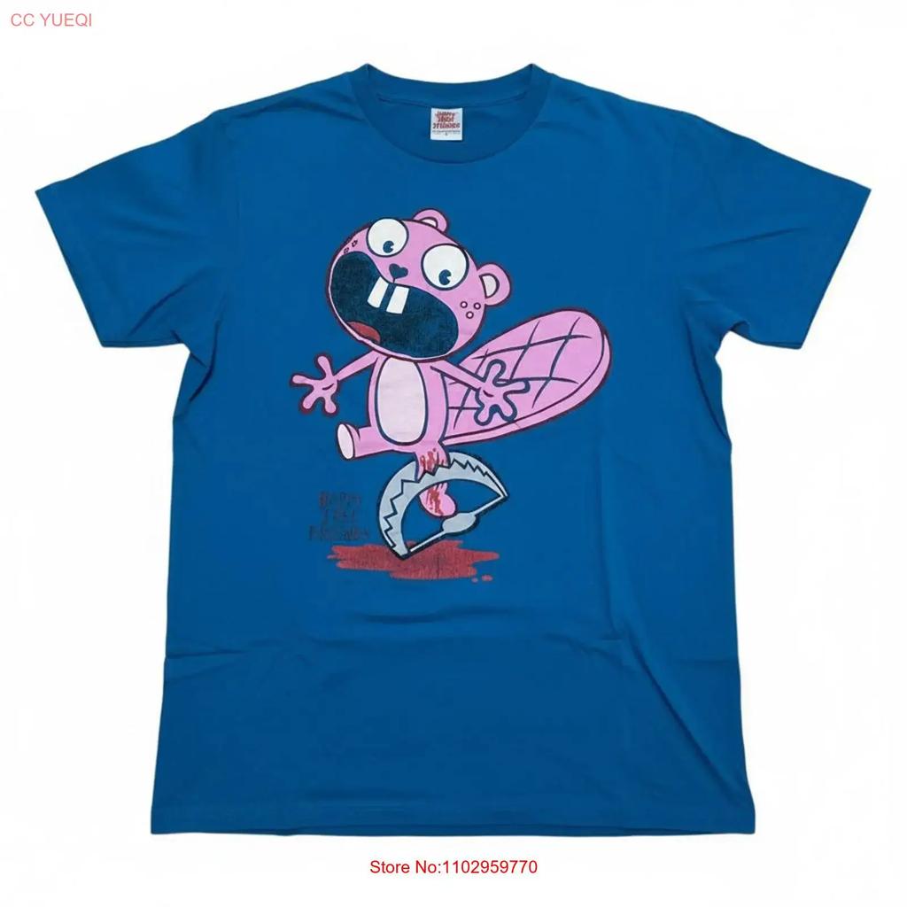 Happy tree friends Funny Cartoon T Shirt For Fan S 5XL vintage Washed designer clothes fashion Stretched Stylish Slightly homme
