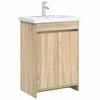 Bathroom Vanity Unit in Sonoma Oak 56 x 37.5 x 81 cm Engineered Wood