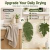 Tropical Banana Leaf Hand Towel Hanging Absorbent Cloth for Kitchen Bathroom Hand Drying Face Wiping and Tableware Cleaning