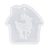 Decorações de Molde de Cola Conjunto de Enfeites de Natal Moldes de Silicone Resina para Enfeites Artesanato DIY Veado Papai Noel Boneco de Neve Epóxi