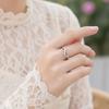 Infinity Heart Eternal Love Open Adjustable Band Ring –925 Sterling Silver