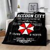 Biochemical Umbrella Printed Blanket Kids Warm Blanket Flannel Soft and Comfortable Blanket Home Travel Bedding Gift