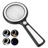 Handheld Illuminated Magnifier 5x 8x Rechargeable Reading Magnifying Glass Loupe With 21 Led 2 Uv Light For Repairing Jewelry