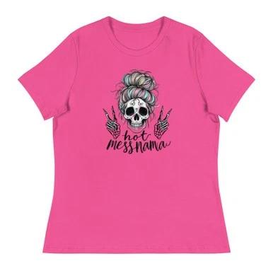 

Hot mess mama Women s Relaxed T-Shirt L