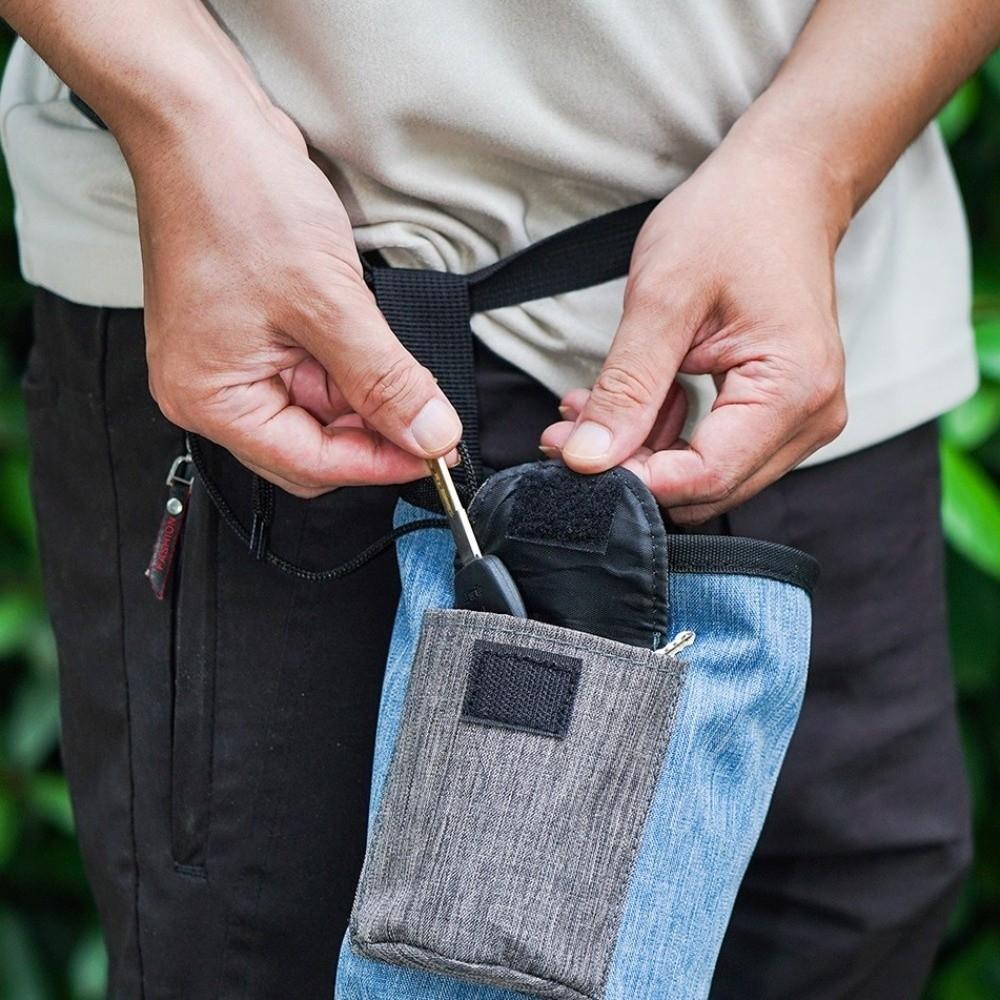 Multi-Pocket Puppy Snack Reward Bag Hands-Free Pet Snack Container Poo Bag Holder  Daily Walks