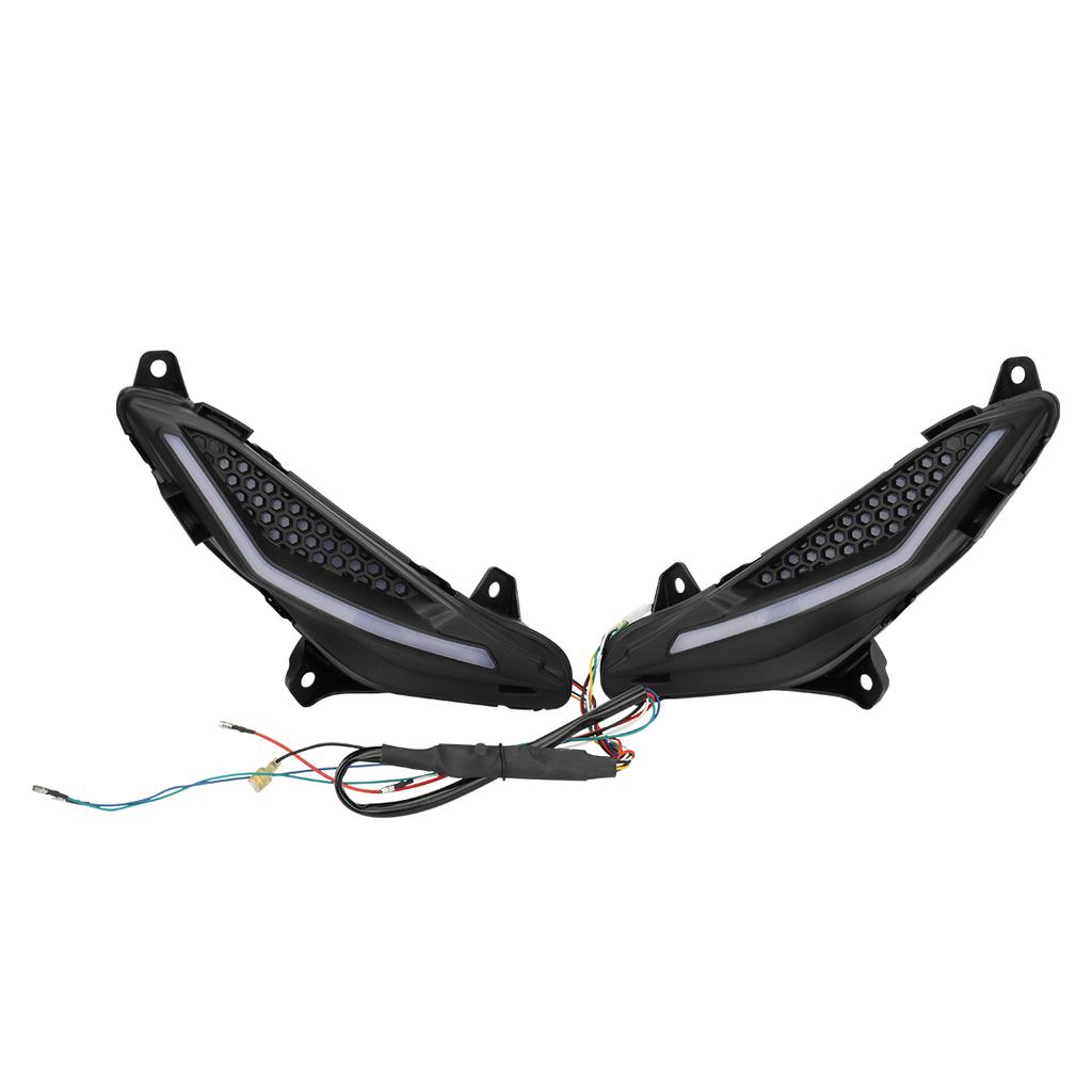 LED Turn Signal Side Lights for Honda RS150R V1 V2 V3 Featuring LED Core and Sturdy ABS Shell for Motorcycle Upgrade