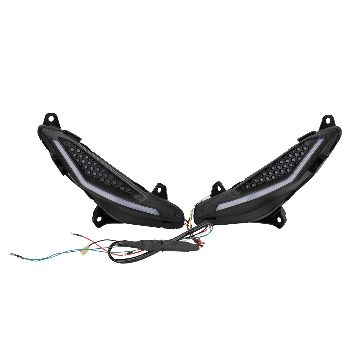 

LED Turn Signal Side Lights for Honda RS150R V1 V2 V3 Featuring LED Core and Sturdy ABS Shell for Motorcycle Upgrade