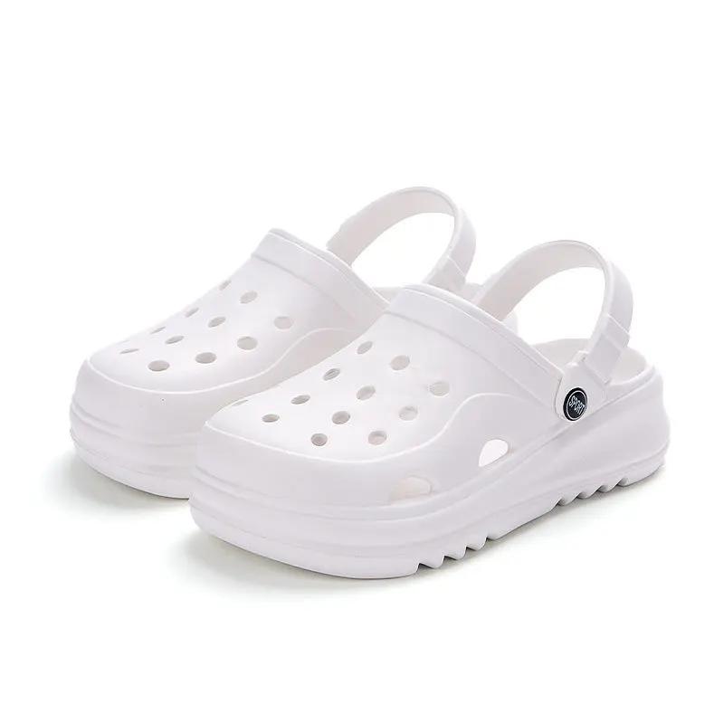 Fashion Chunky Platform Clogs Shoes for Women Thick Bottom Non Slip Beach Sandals Woman Summer 2025 Fashion Wedges EVA Sandals Slippers