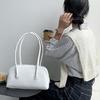 Splashproof Handbag Travel Bags for Women Solid Color Soft Leather Bag