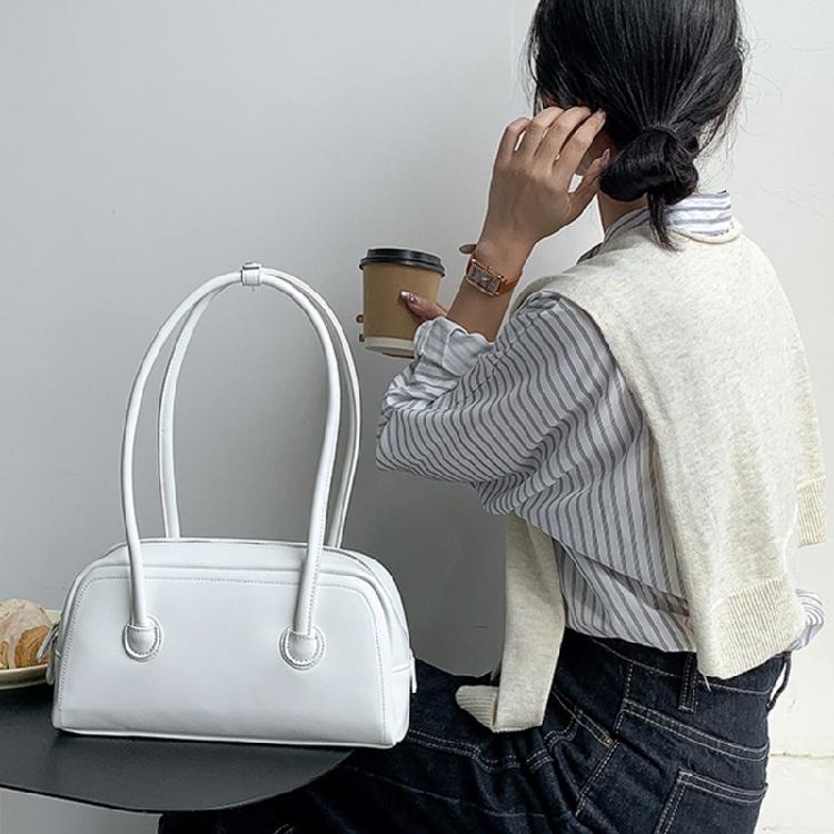 Splashproof Handbag Travel Bags for Women Solid Color Soft Leather Bag