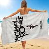 1Pc Chemical Romance Poster Beach Towel, Quick Dry, Multi-Use for Beach Pool Gym Yoga Home Travel, Christmas, Halloween, Xmas Gift ES92921