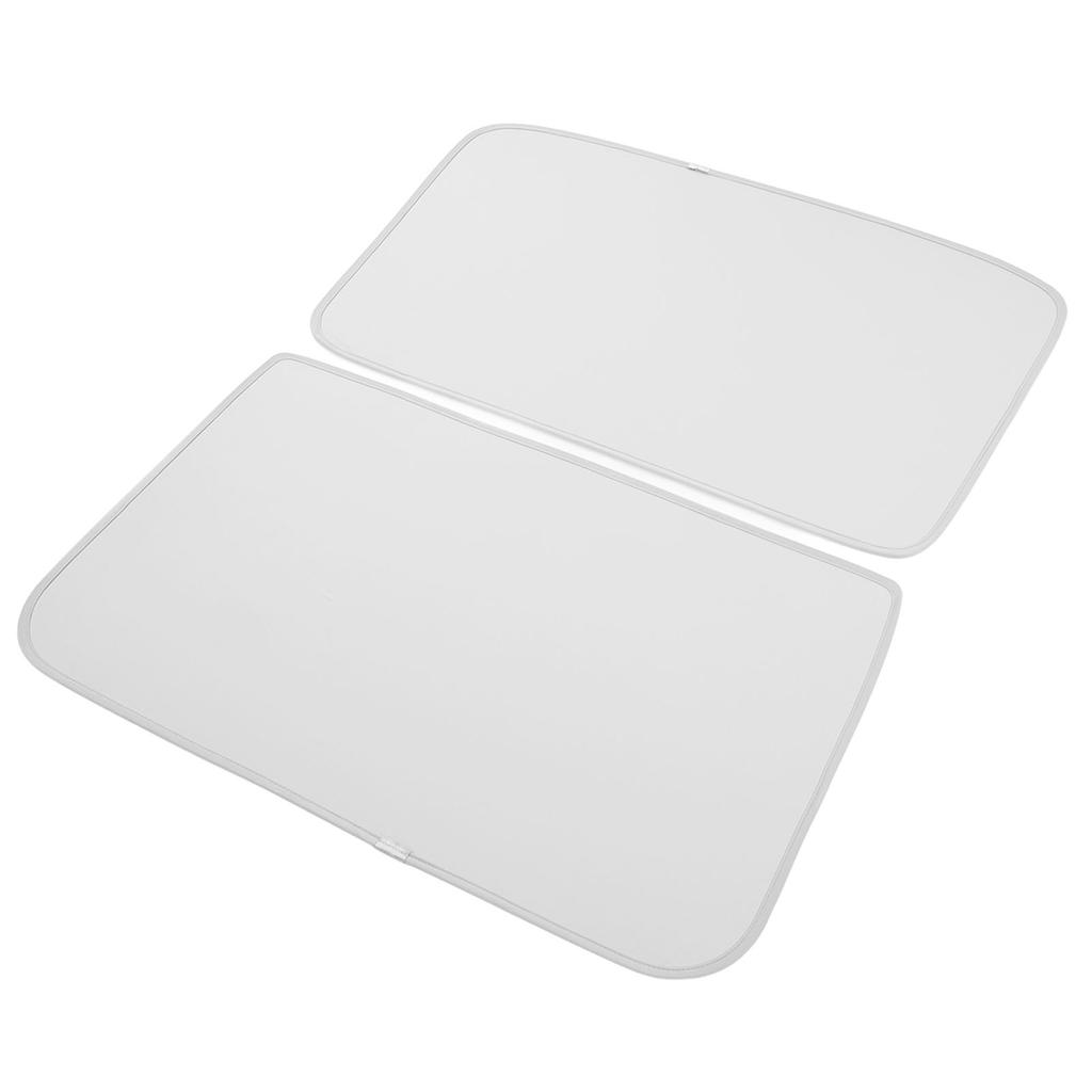 Car Glass Roof Sunshade Split Type Gray Roof Window Heat Blocking Shades Replacement for Tesla