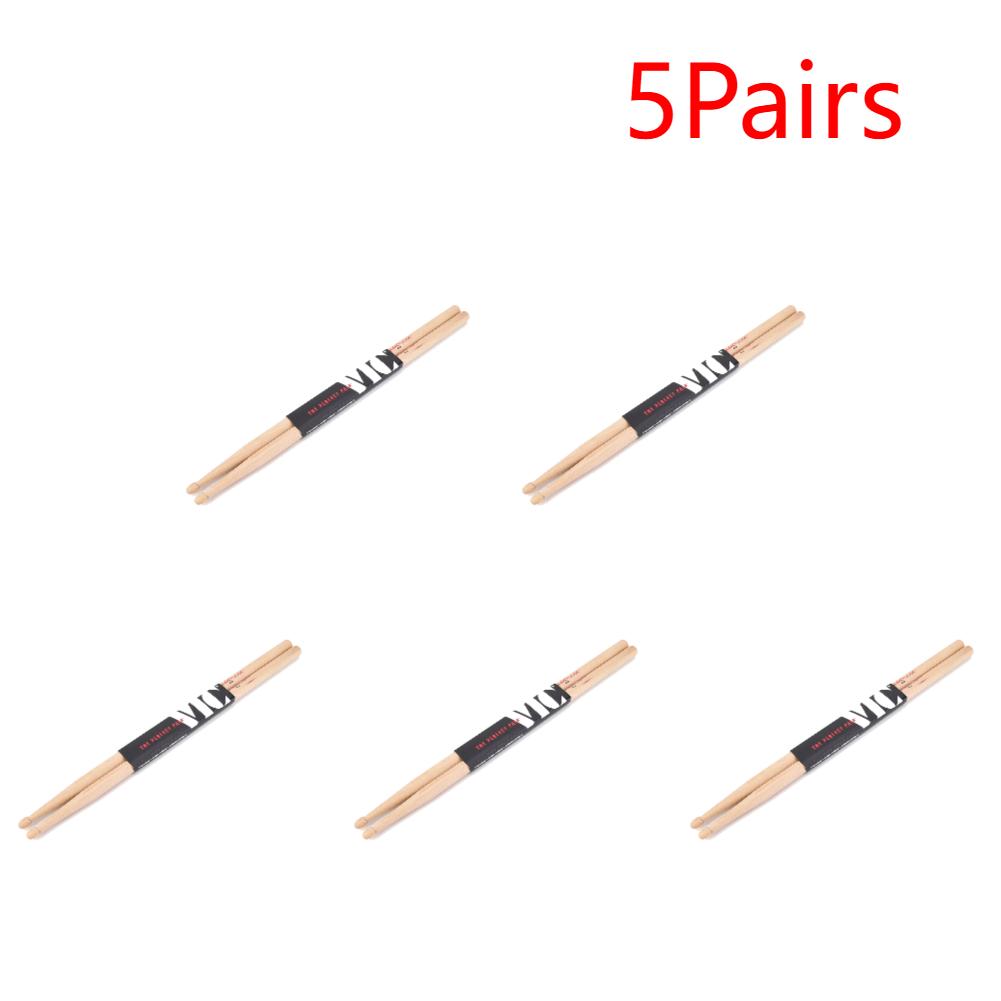 2-10xDrumsticks 5A/7A Drum Sticks Consistent Weight and Pitch Jazz Drum Sticks Classic Drum Sticks for Acoustic/Electronic Drums