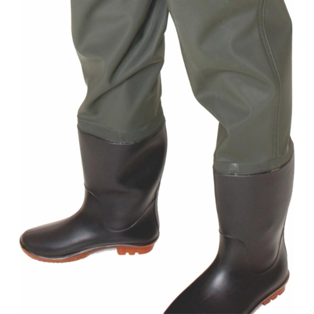 Functionele Waterdichte Borstwadpakken Duurzame Geïsoleerde Viswaterbroeken met Laars Dikke Sneldrogende Bretels Broeken Boerderij Werk