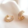Nutty Cubic Ring Earrings Classic Women's Earrings