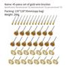 45Pcs Steel Wire Brush Set for Electric Grinder Cup Shape Brush Rust Removal Polishing Grinding Head Carving Cleaning Tool