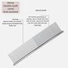 Hot Stainless Steel Pet Comb Long Teeth Comb for Dogs & Cats Pet Hair Comb for Home Grooming Kit Removes Knots Mats & Tangles