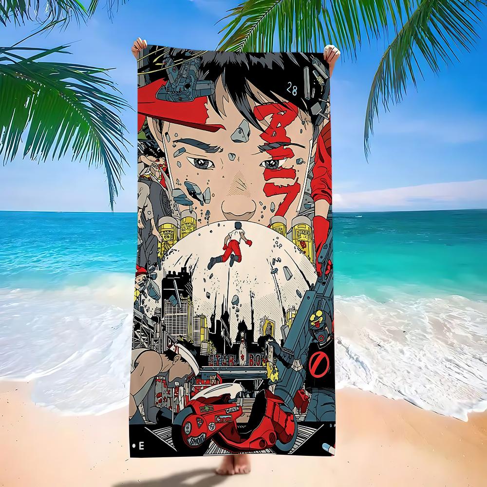 1pc Akira 1988 Film Microfiber Beach Towel Absorbent Quick dry Soft Yoga Swimming Resort Mountain Climbing Towel