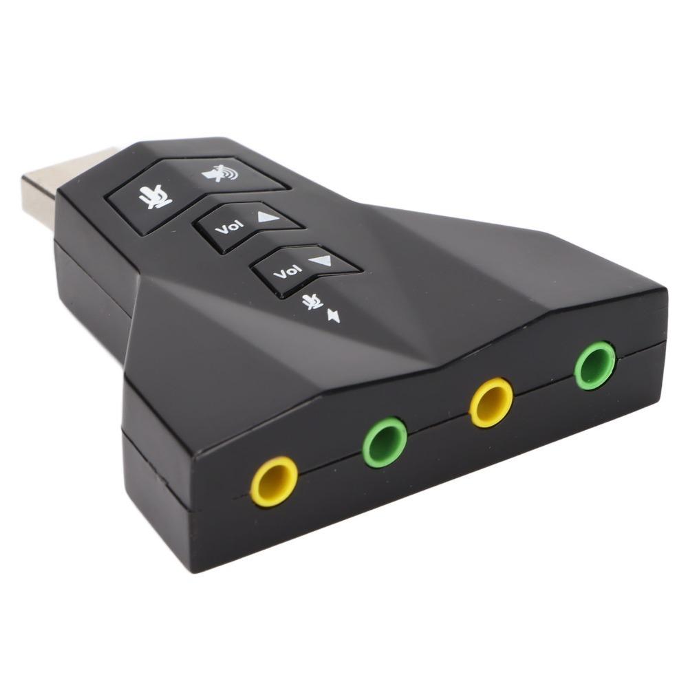 

Dual Microphone Interface USB Sound Card Dual Audio Interface Independent Sound Card Virtual 7.1 Sound Card