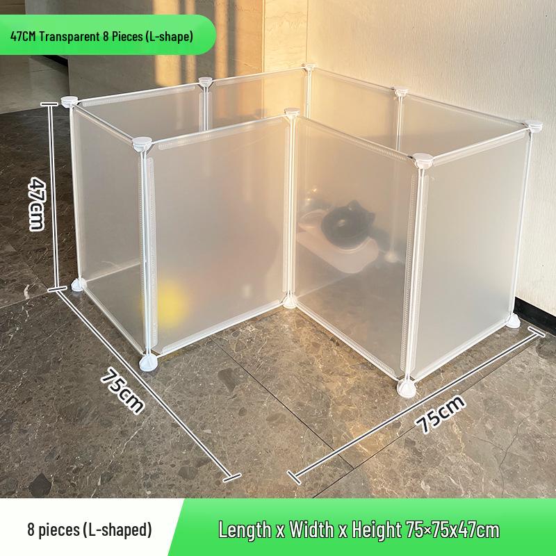 Portable Pet Fence: DIY Indoor/Outdoor, Free-Combining Small Animal Yard Cage.