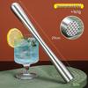 Stainless Steel Ice Crusher & Cocktail Muddler - Plastic Milk Tea & Lemon Hammer Bar Tool