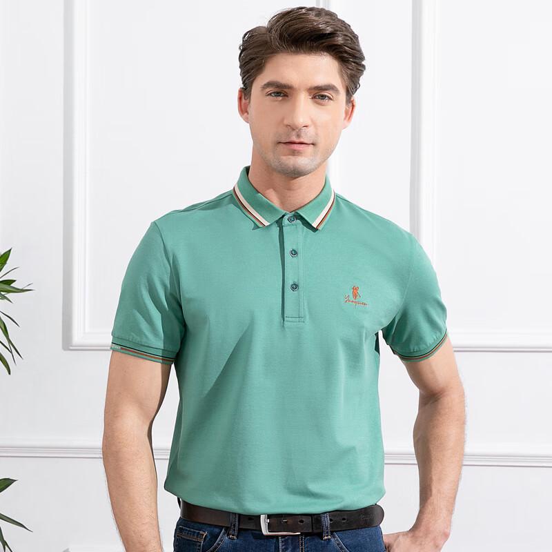 YAYUN Men s Business Casual Short-Sleeve Polo Shirt 48